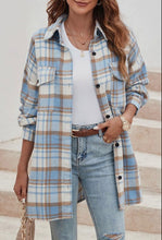 Load image into Gallery viewer, Long Sleeve Plaid Shacket
