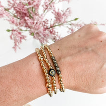 Load image into Gallery viewer, Gold Filled and Pyrite Beaded Bracelet
